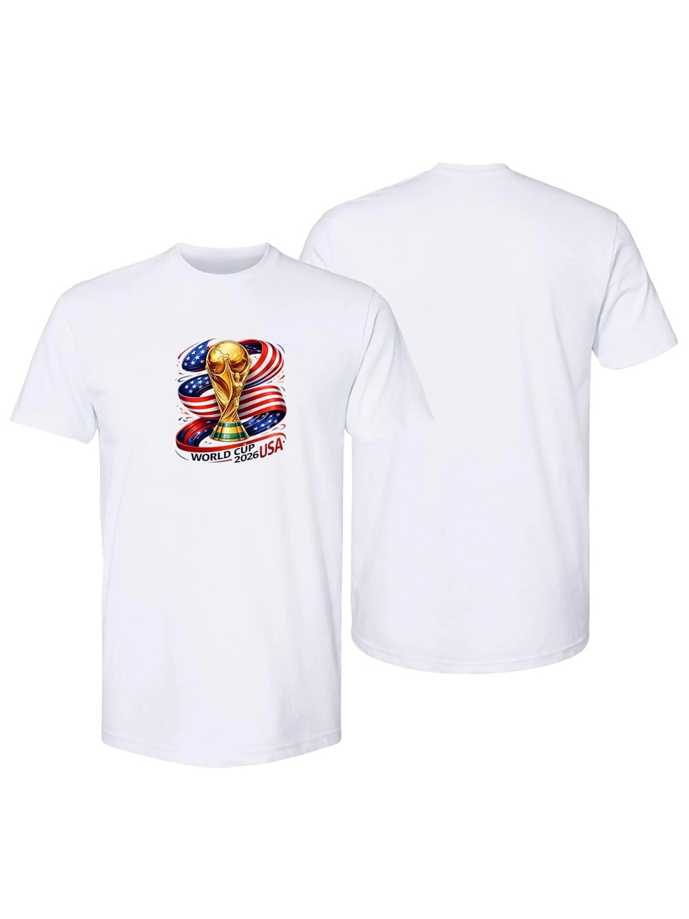 Men’s FIFA World Cup 2026 USA Cotton T-Shirt White